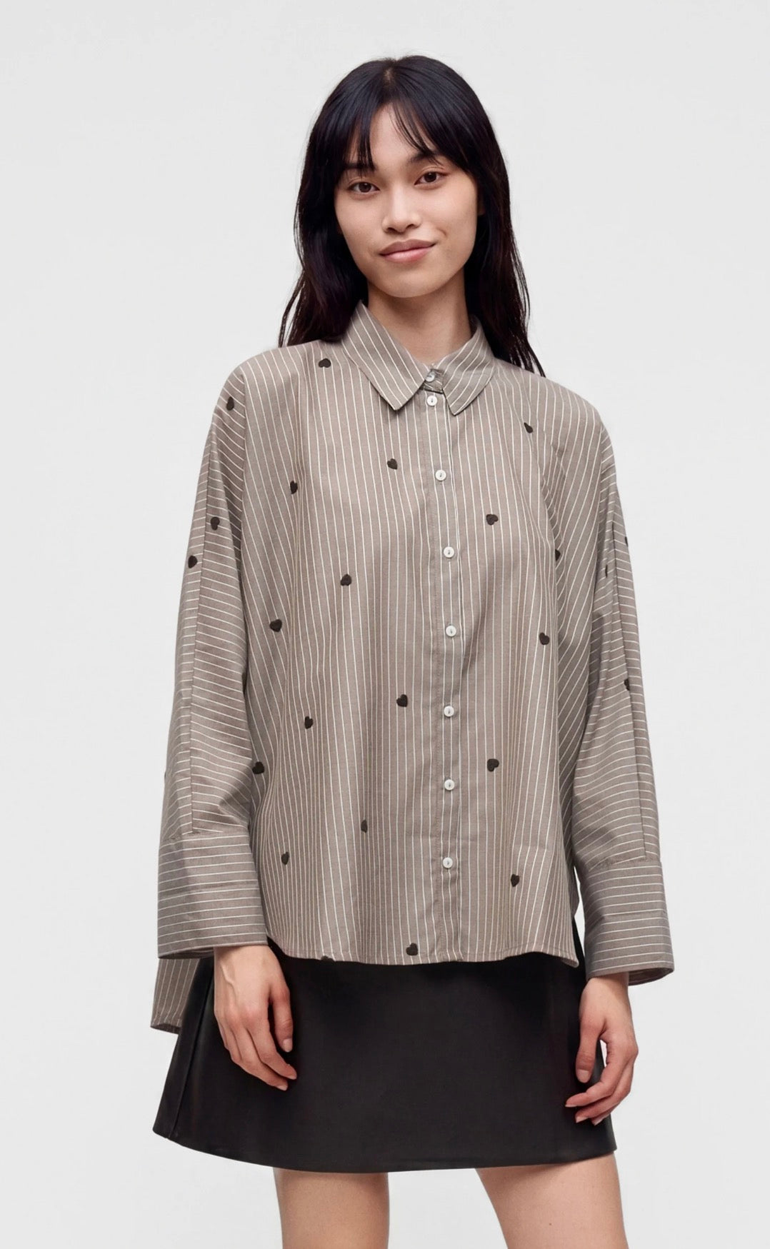 Only New Lina Grace Embellished Shirt, Coffee Bean