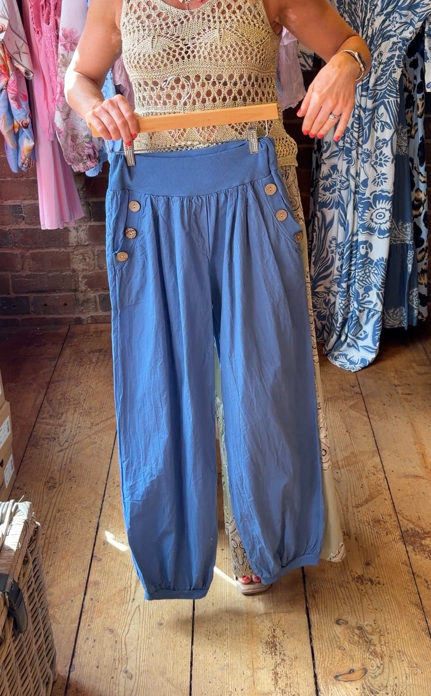 Blue Hareem Pants