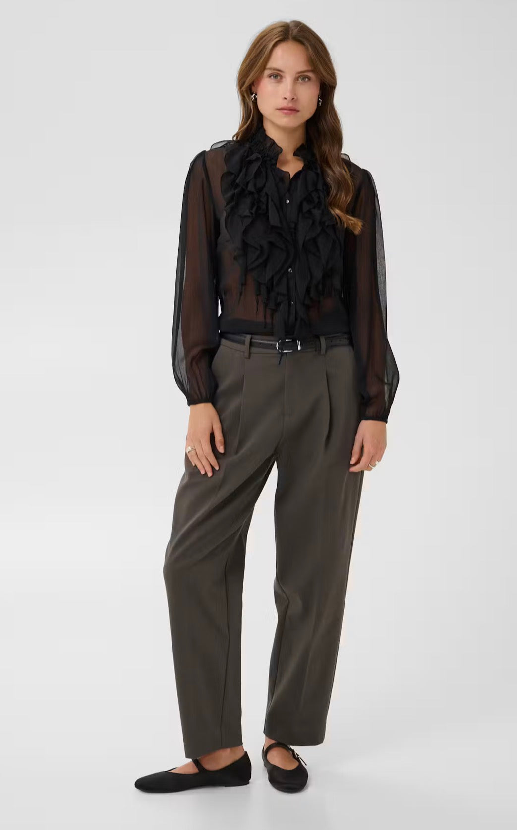 Saint Tropez Lilja LS Shirt, Black
