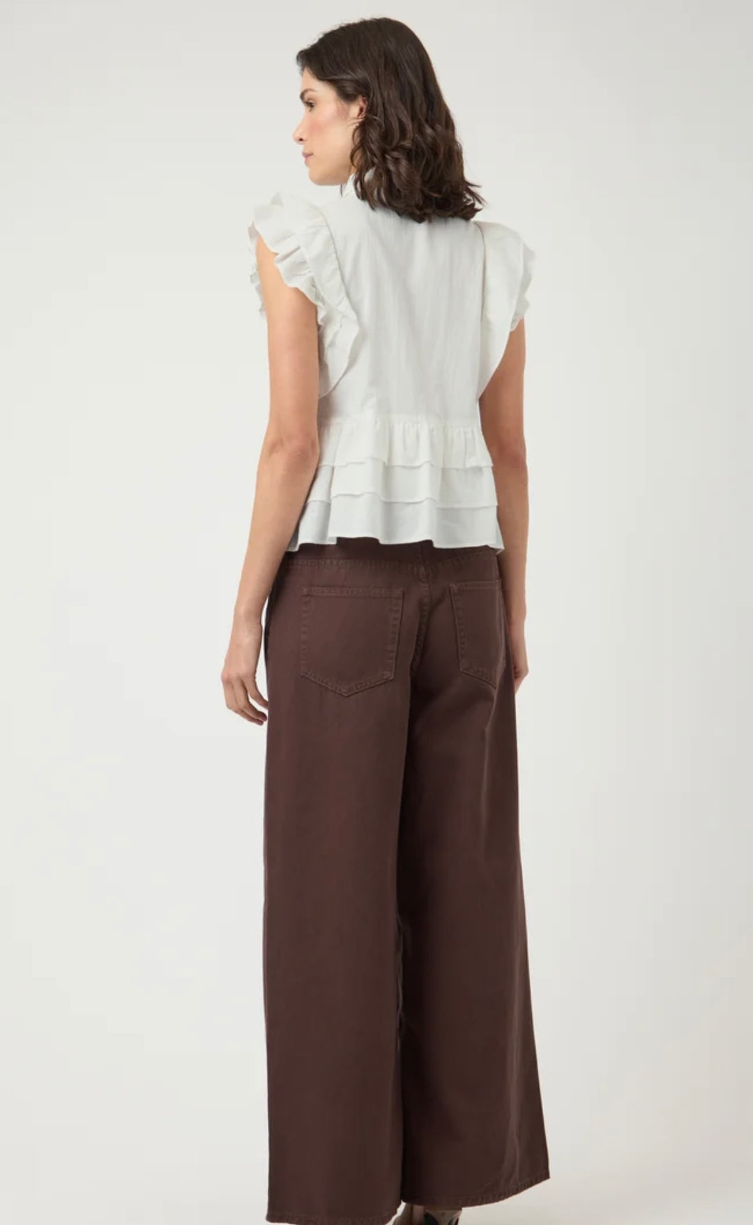 YAS Noro Sleeveless Shirt, Star White