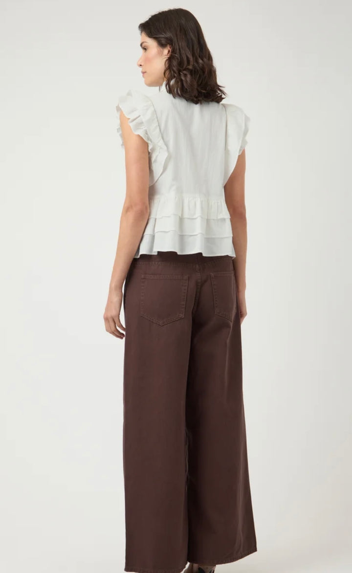 YAS Noro Sleeveless Shirt, Star White