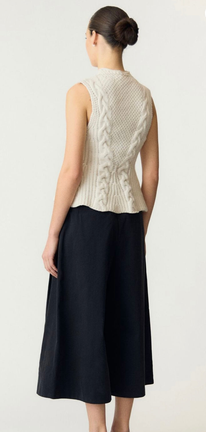 Yas Peppa SL Knit Top, Pristine