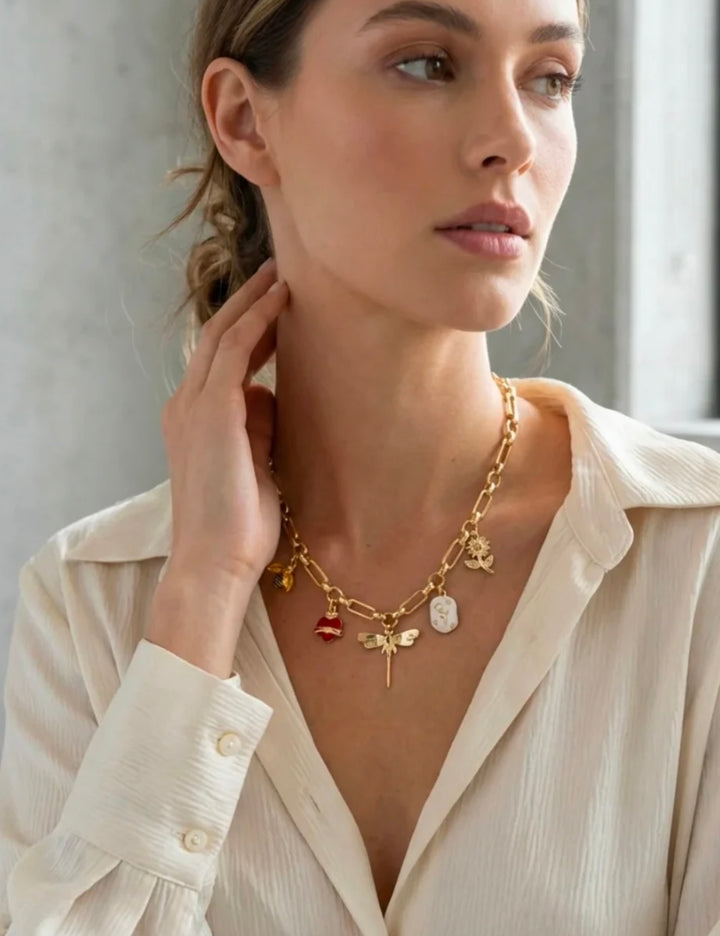 Envy Gold Charm Necklace