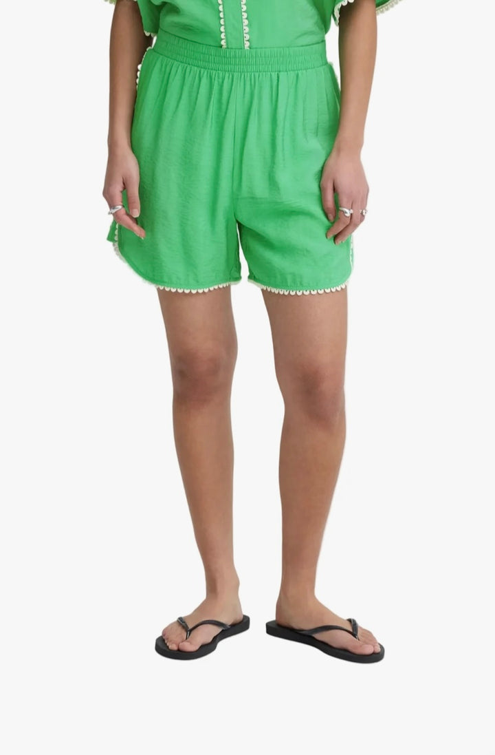 Ichi IhLeni Shorts, Green Briar