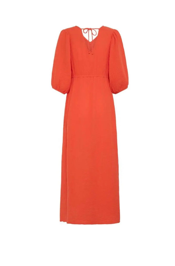 Byoung Byiberlin Long Dress, Orange Fiesta