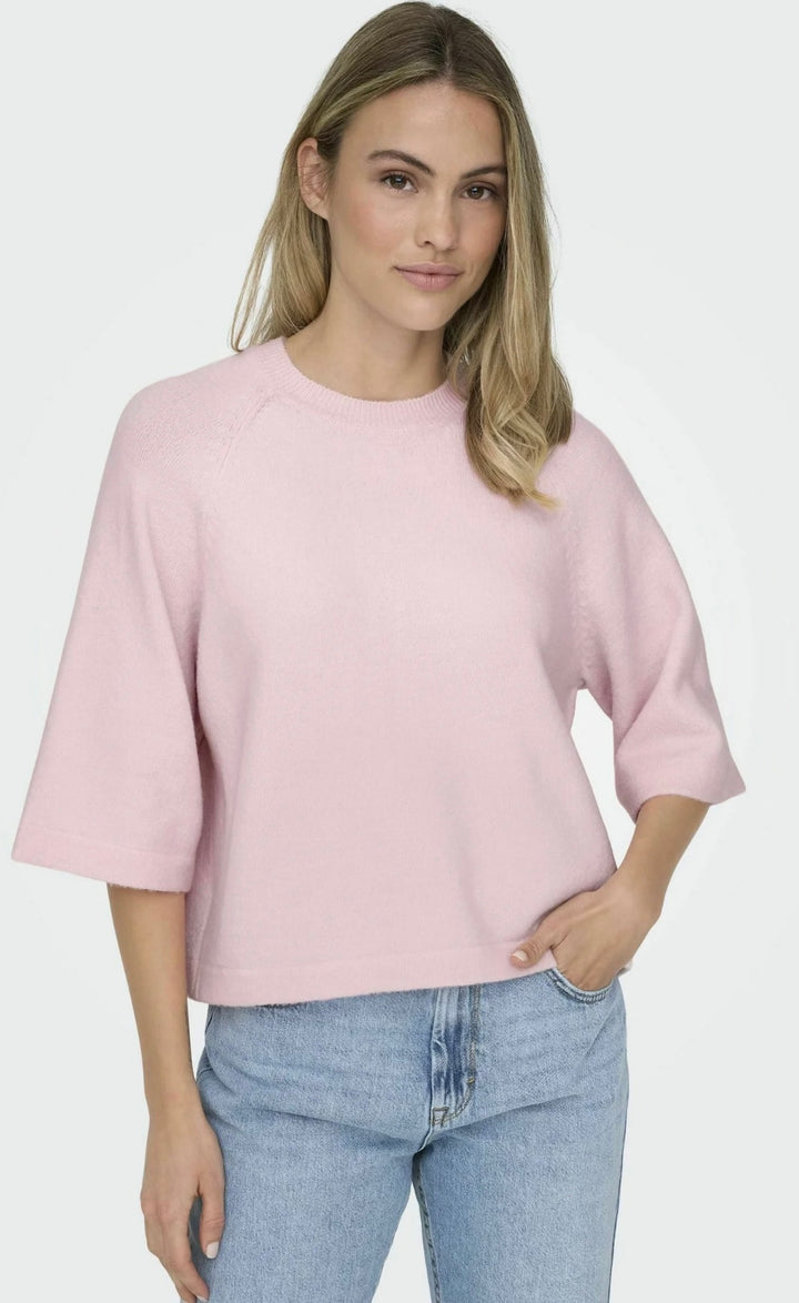 Only Simoni 3/4 Knit, Pale Pink