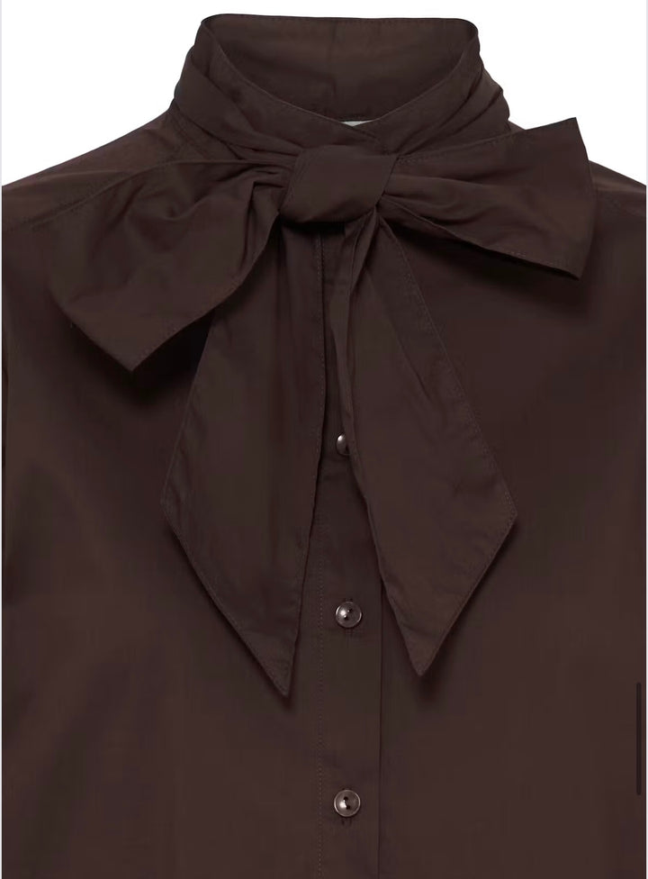 Byoung Byidol Bow Shirt, Java