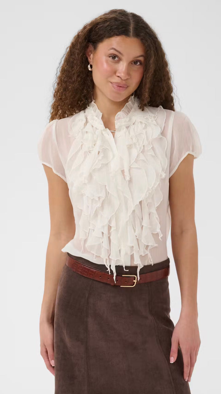 Saint Tropez Lilja SS Shirt, Ice White