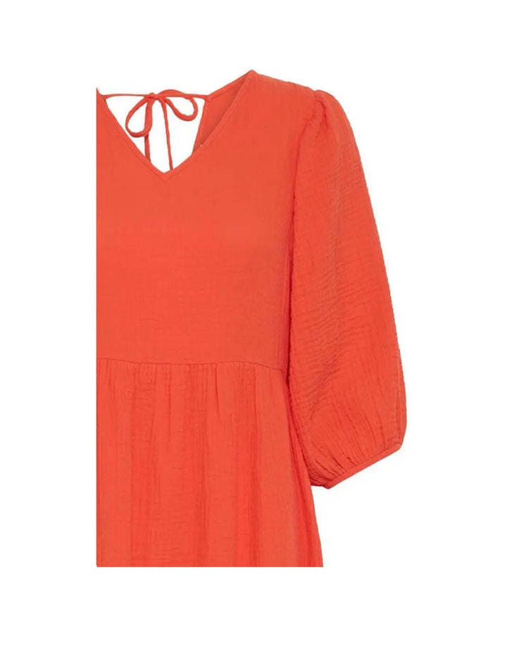 Byoung Byiberlin Long Dress, Orange Fiesta