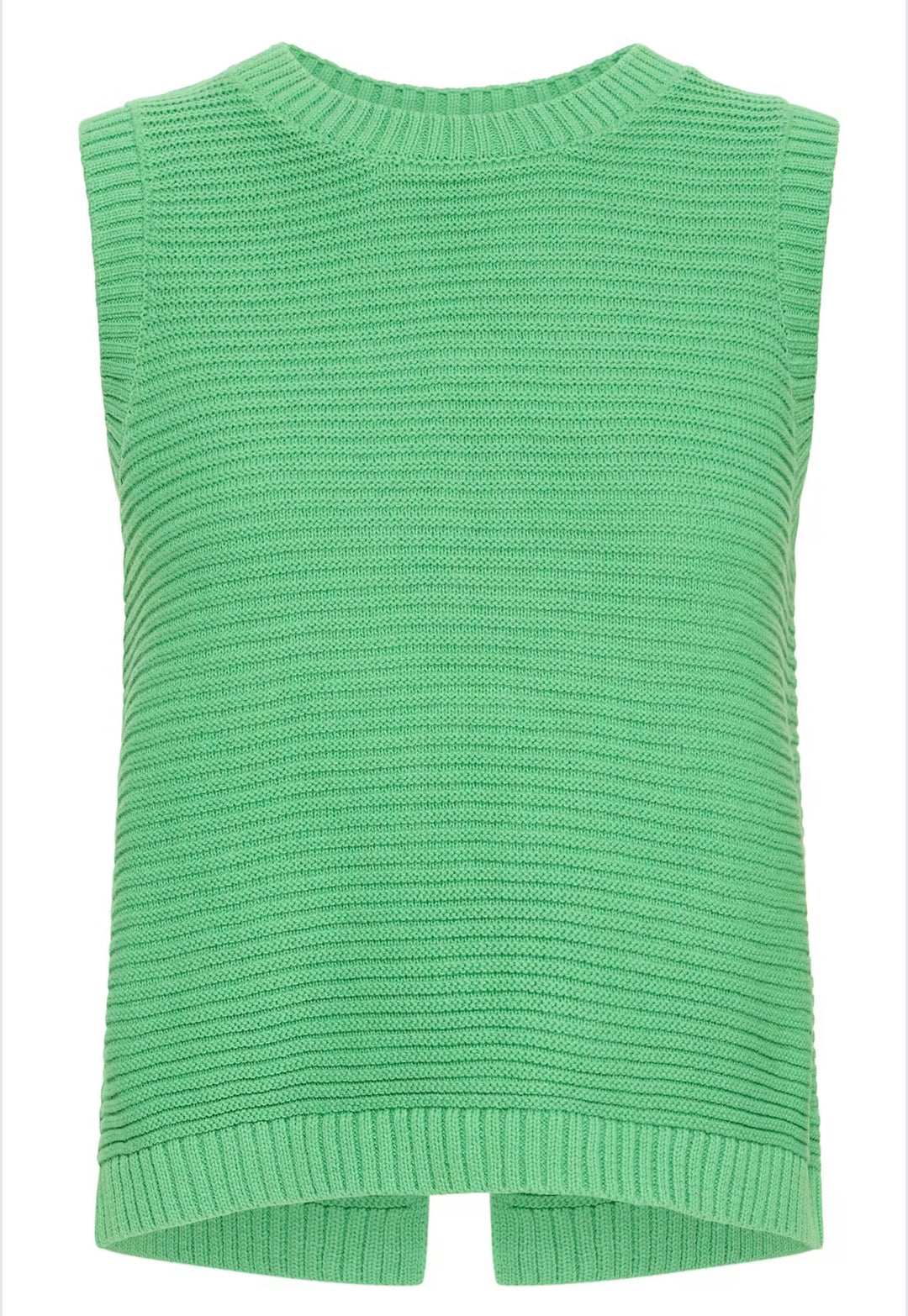 Ichi IhDotties Knit Vest, Greenbriar