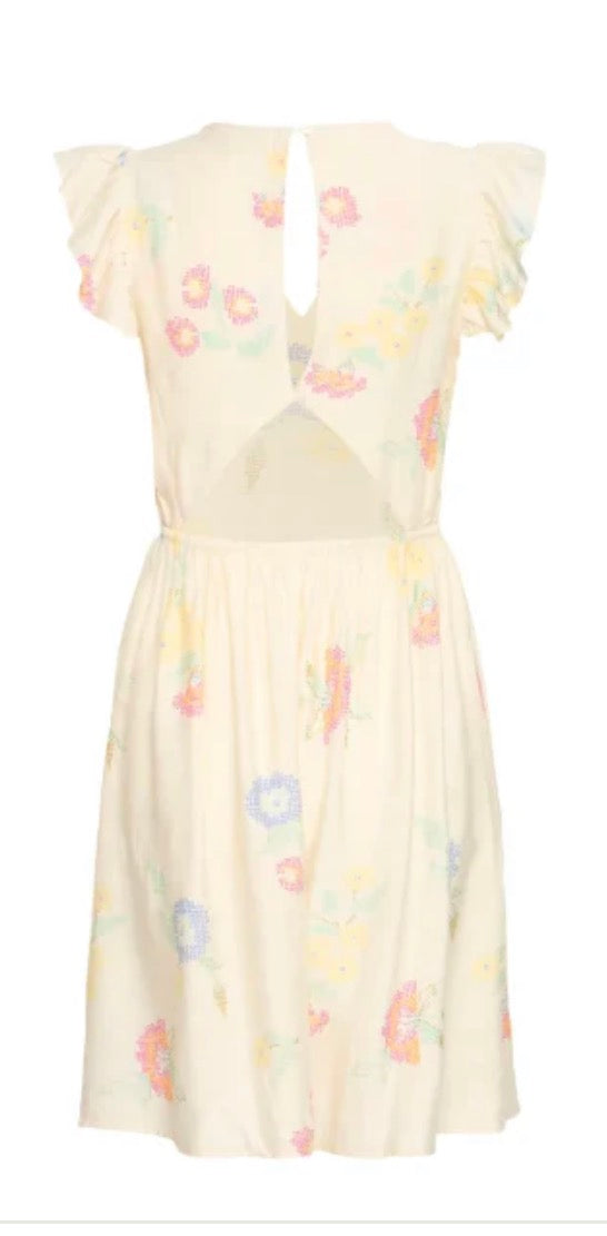 Ichi Ginni Dress, Cross Stitch Flowers