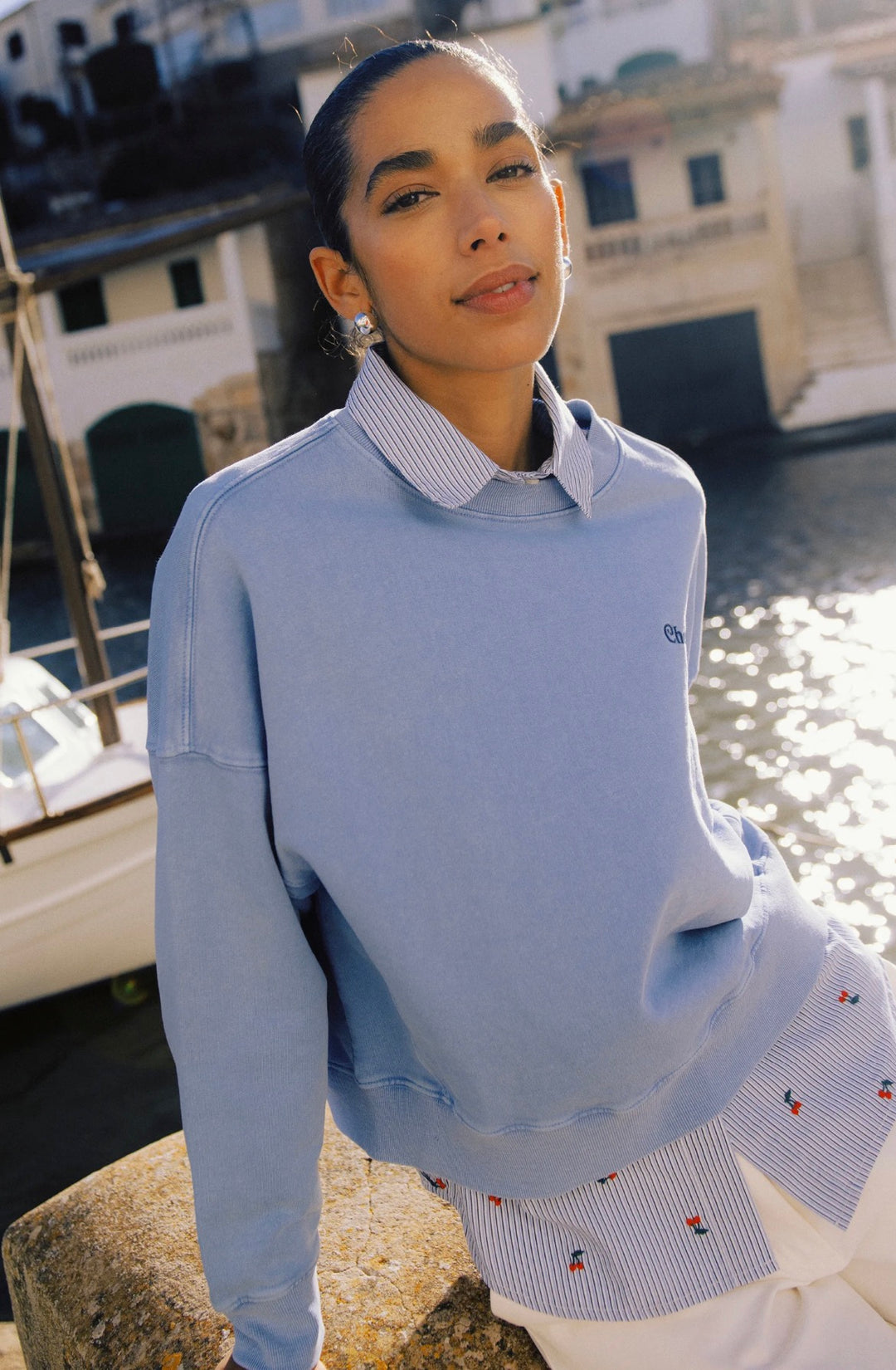 Byoung Byrasma Cherish Sweatshirt, Blue
