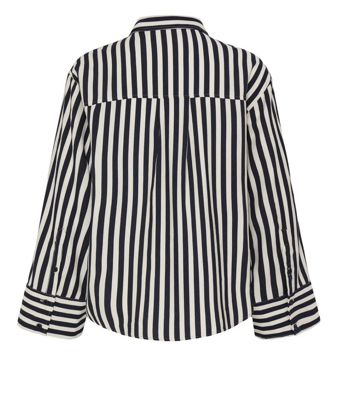 Fransa Fralday Shirt, Salute Whisper White Stripe