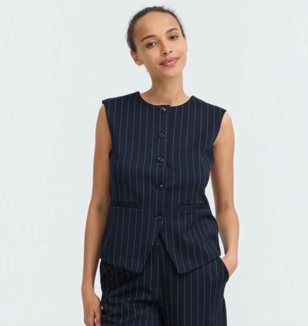 Byoung ByRowan Waistcoat, Dark Sapphire