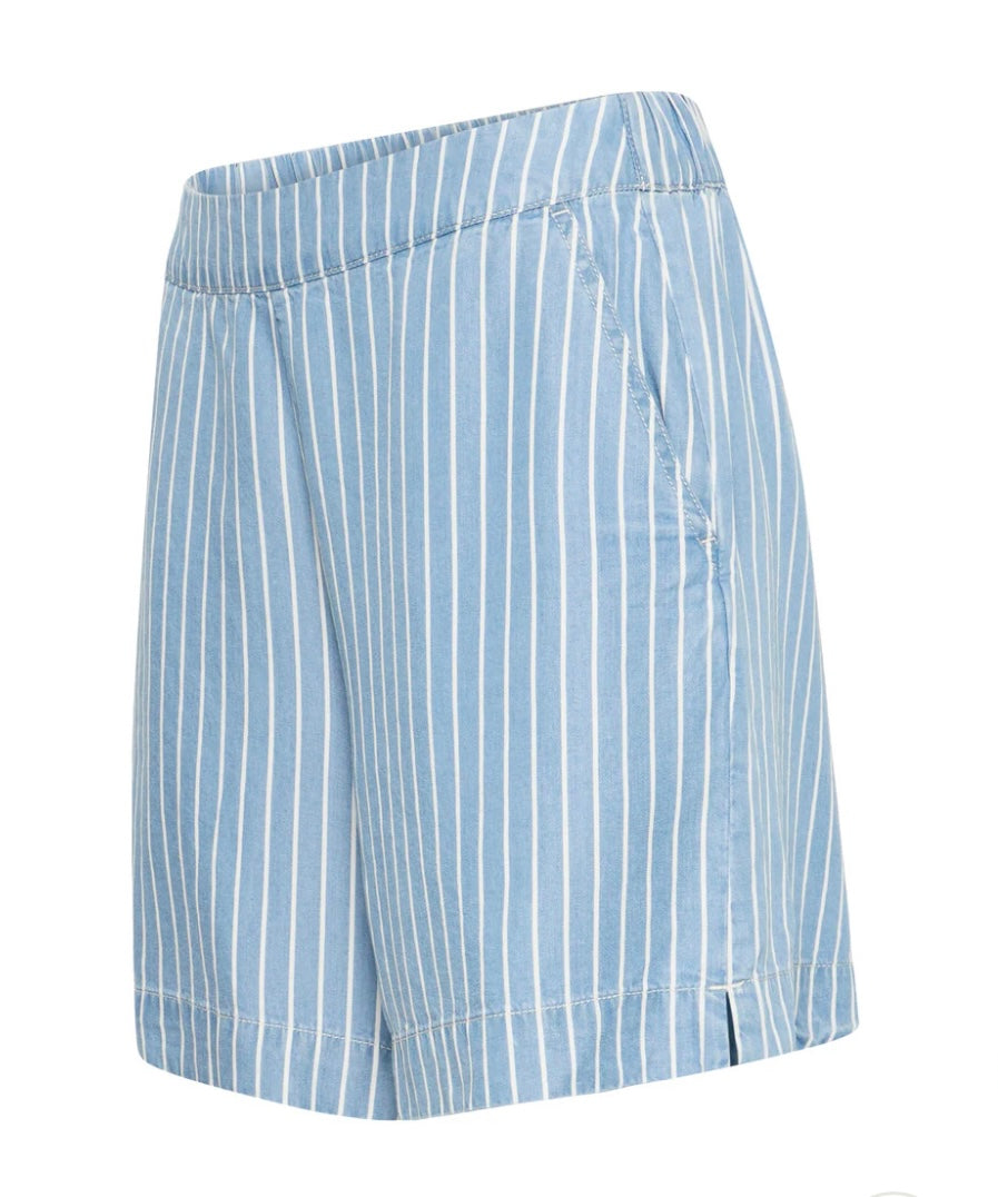 Byoung ByKosmo Shorts, Light Denim Stripe