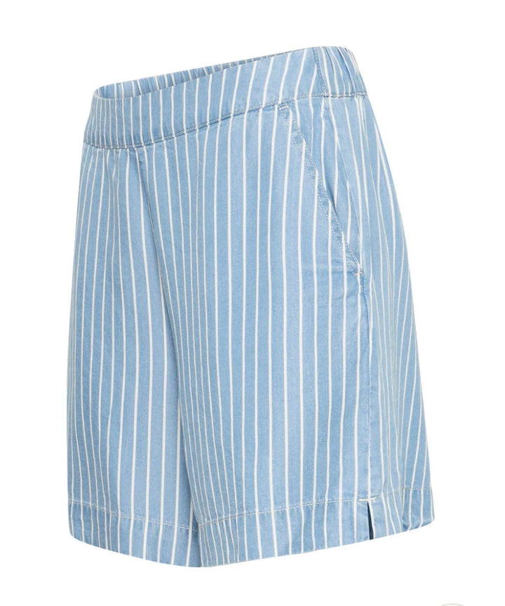 Byoung ByKosmo Shorts, Light Denim Stripe