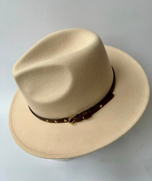 Oatmeal Fedora Hat