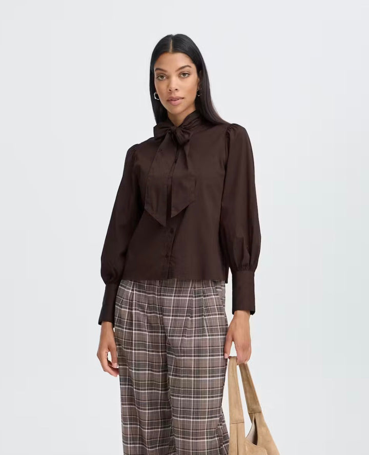 Byoung Byidol Bow Shirt, Java