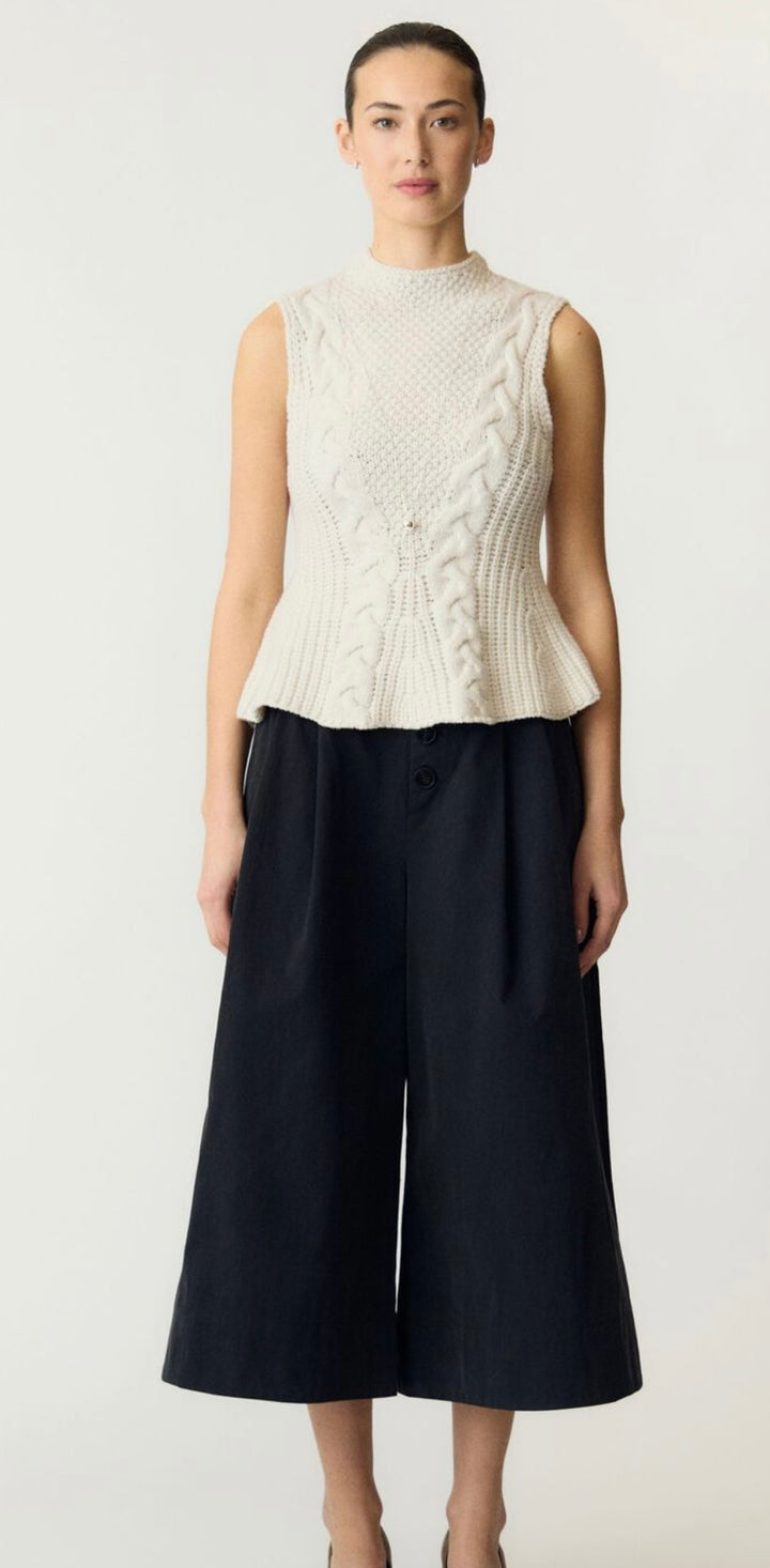 Yas Peppa SL Knit Top, Pristine