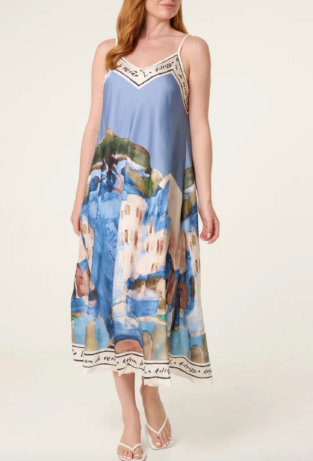 Blue Watercolour Dress