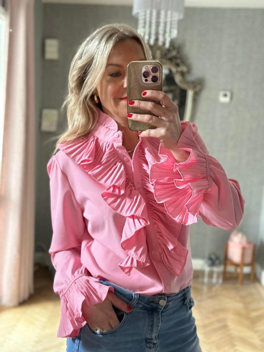 Pink Frill Shirt