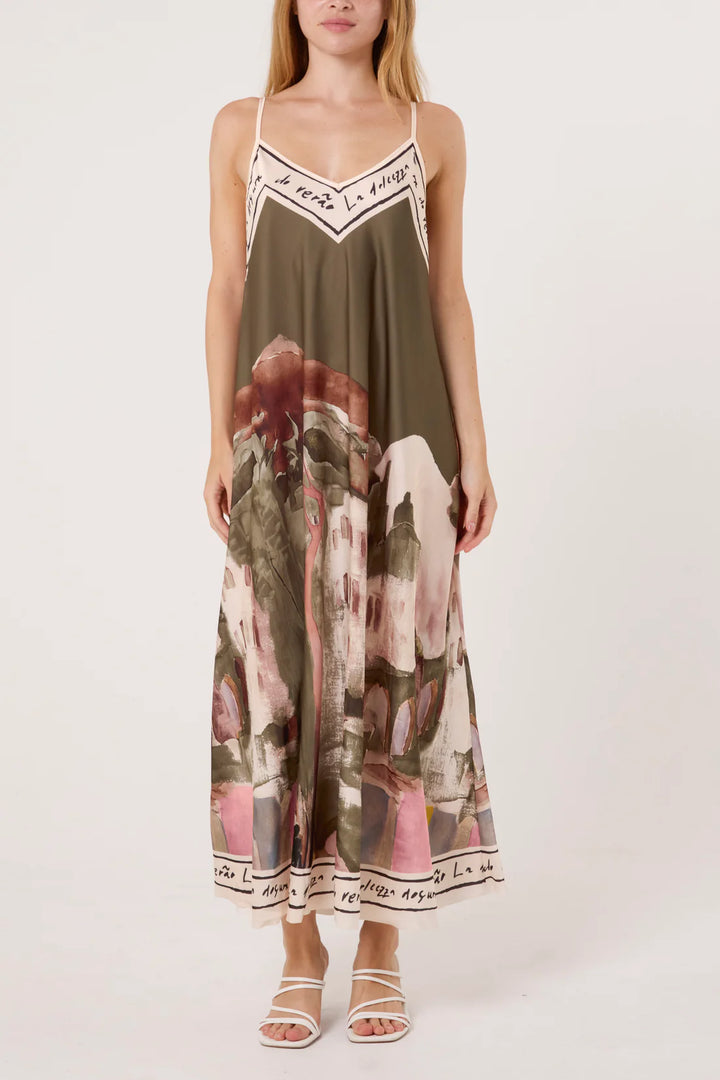 Watercolour Dress, Multi Colours