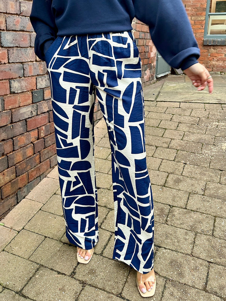 Byoung BYIHAMMA Blue Geo Pant