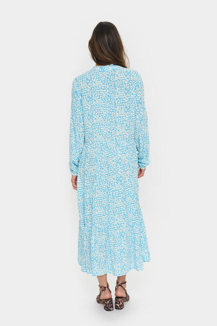 Saint Tropez EdaSZ Maxi Dress, Blue Leopard