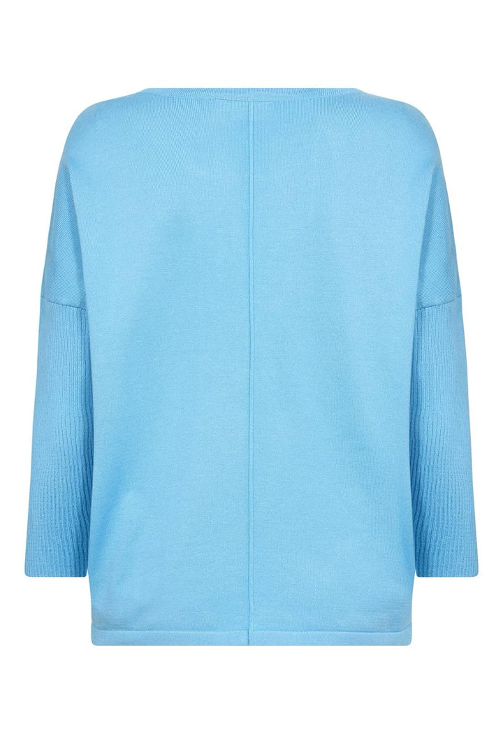 Saint Tropez MilaSZ round neck jumper, Ethereal Blue
