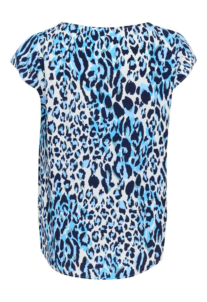 Saint Tropez blancaSZ Adele Short Sleeve Top, Blue