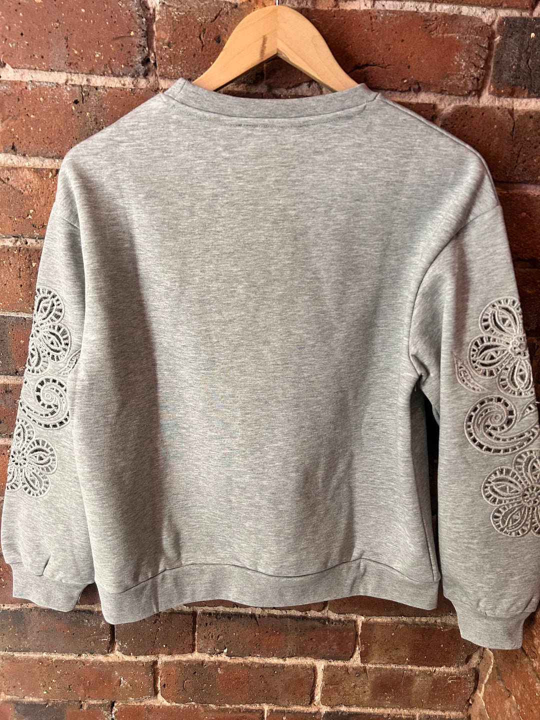 Byoung Bysolle Sweat With Details, Grey