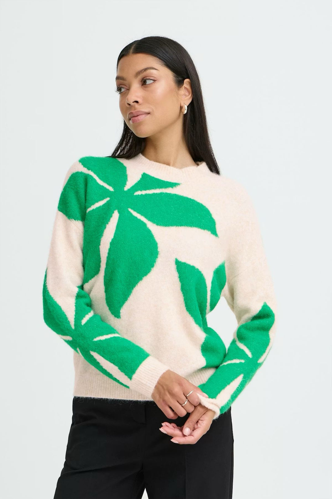 Byoung Byomea Flower Jumper, Green