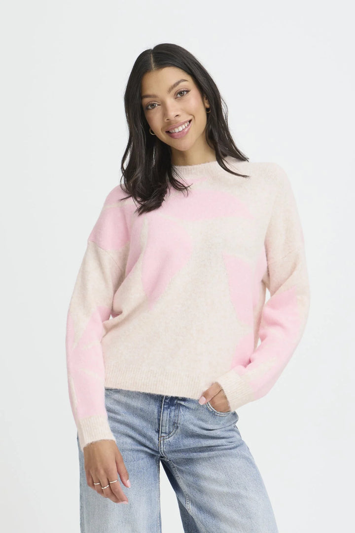 Byoung Byomea Flower Jumper, Pale Pink