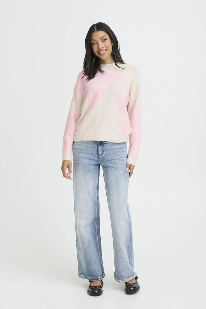 Byoung Byomea Flower Jumper, Pale Pink