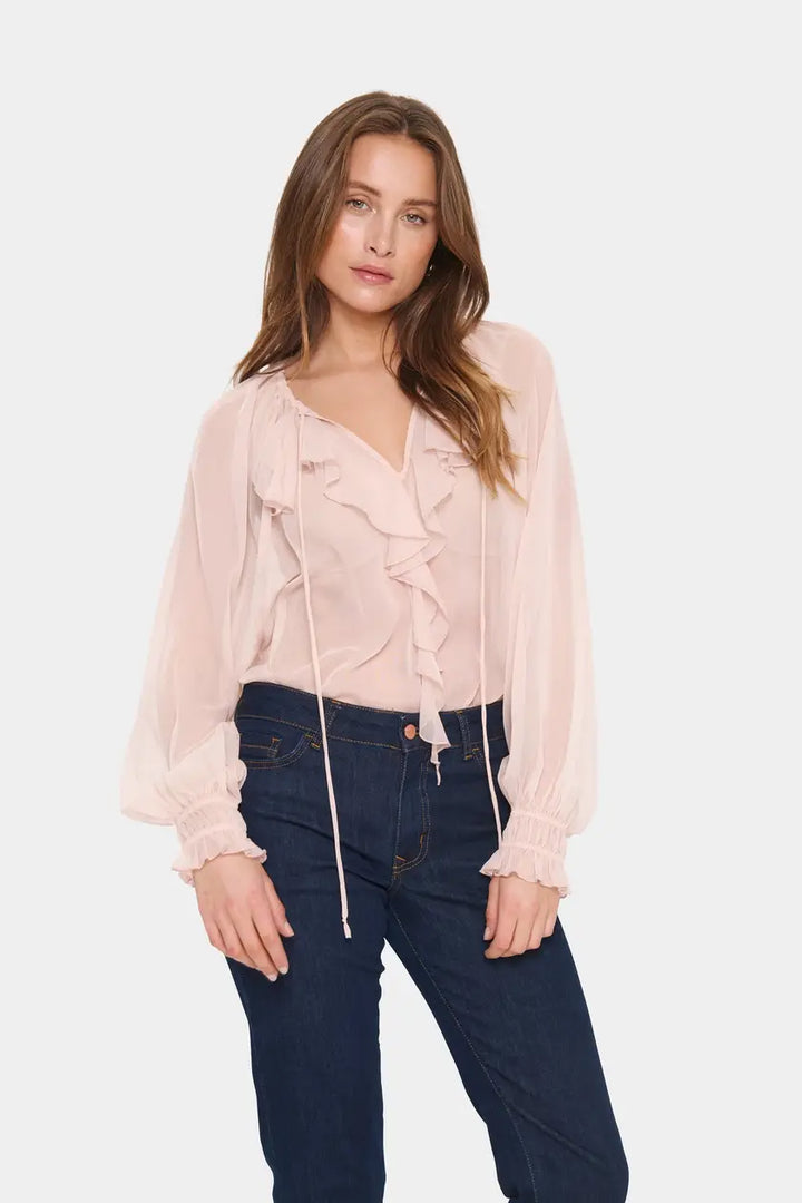 Saint Tropez Lazie Blouse, Pale Pink