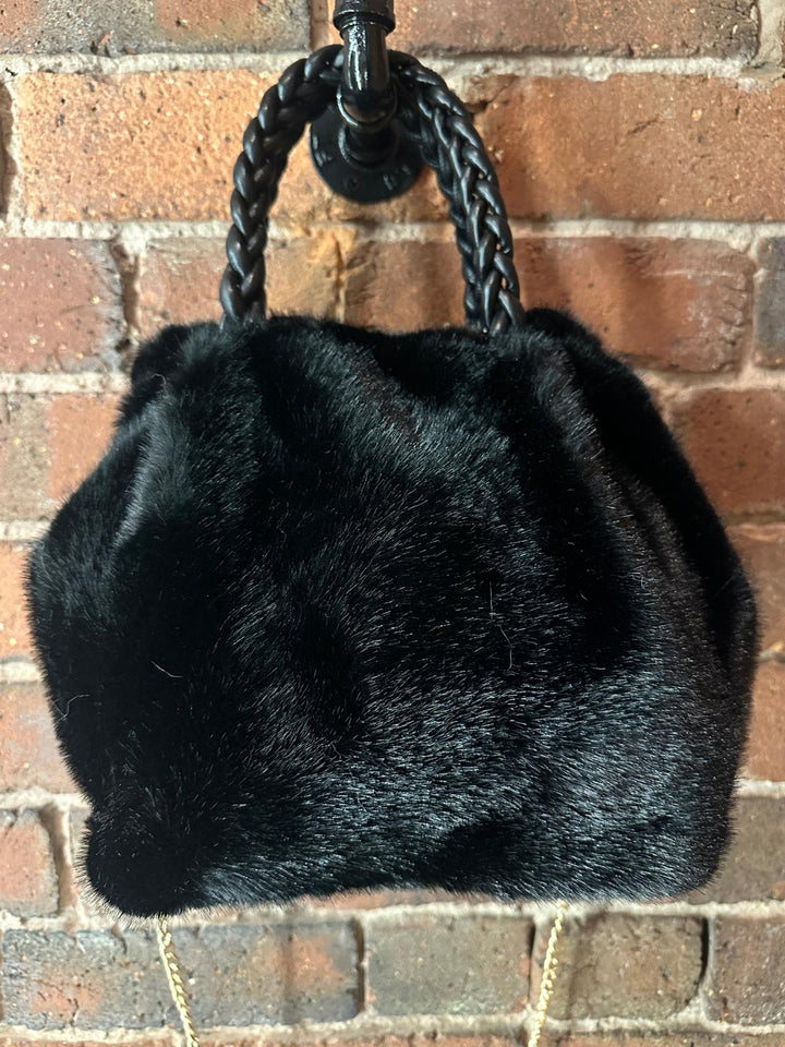 Black Fur Bag