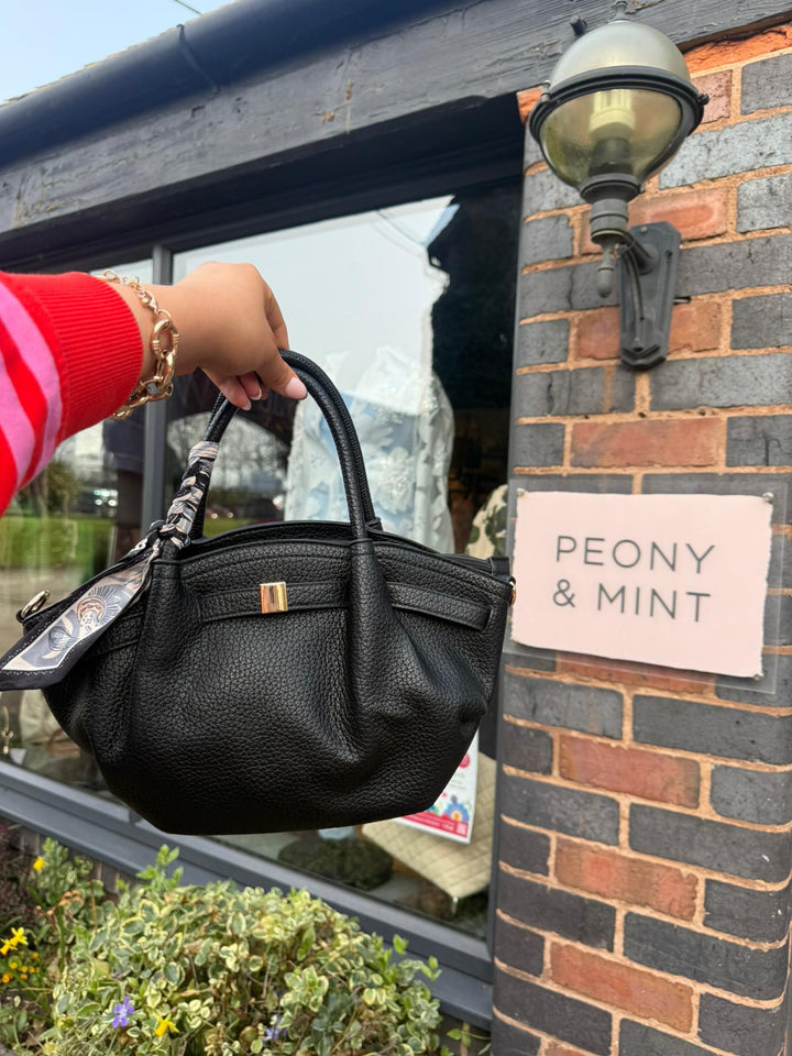 Winged Scarf Bag, Black