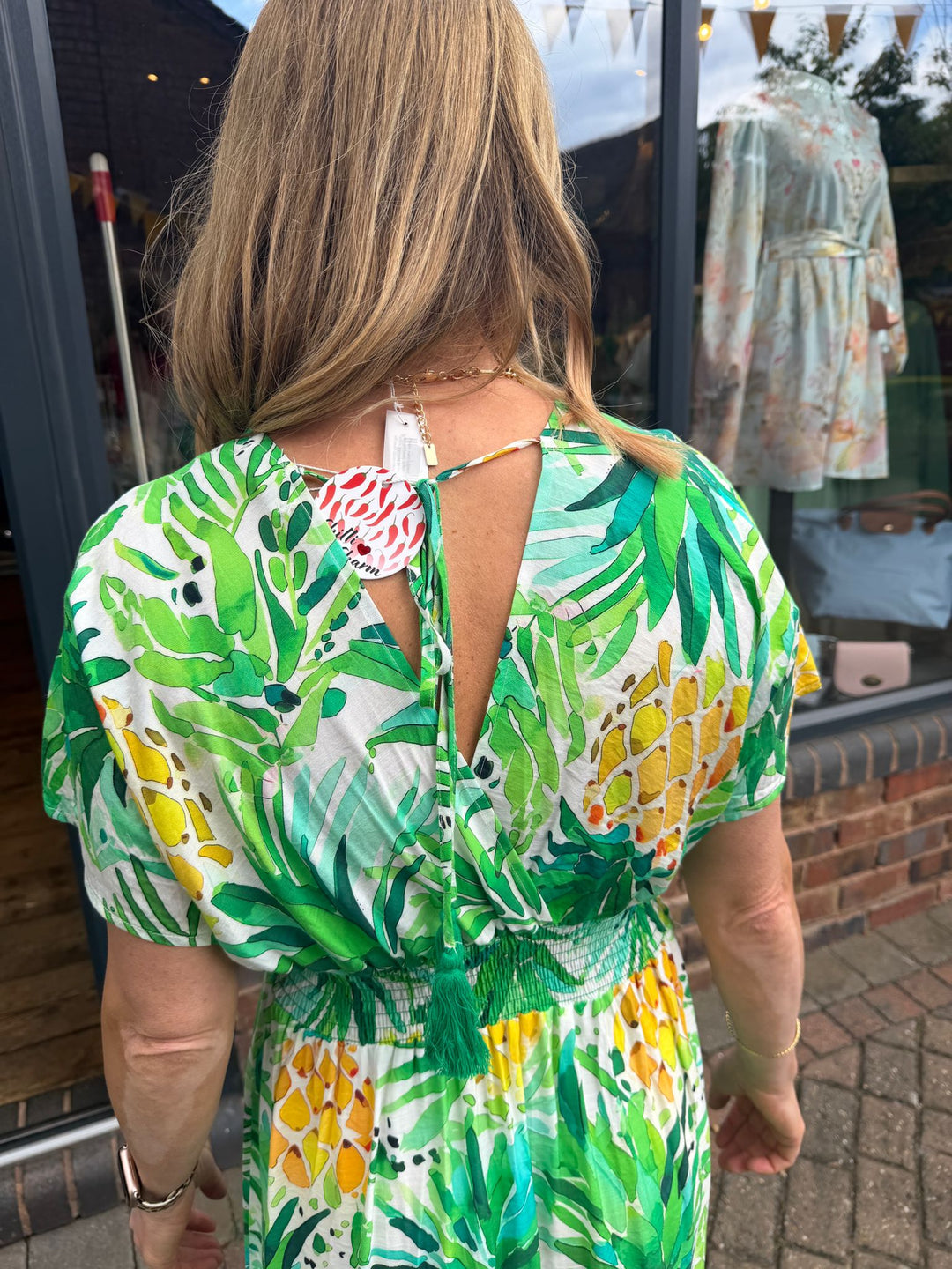 Pineapple Smock Dress