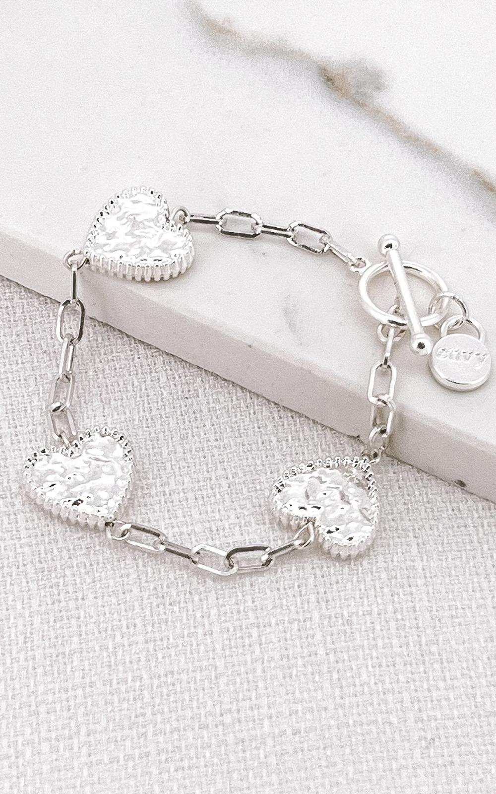 Envy Silver Heart Bracelet