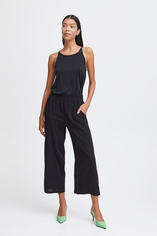 Byoung Crop Trouser, Black