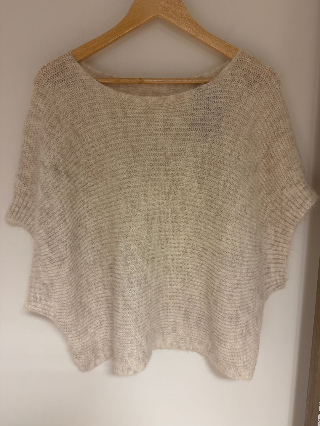 Cream Cap Sleeve Knit