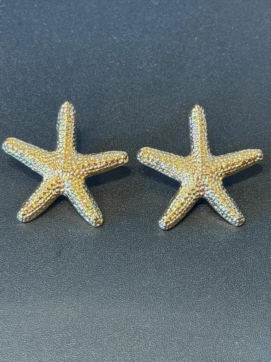 Gold Starfish Earrings