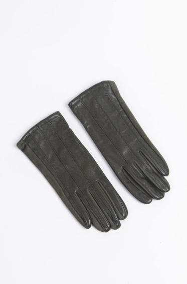 Khaki PU Gloves