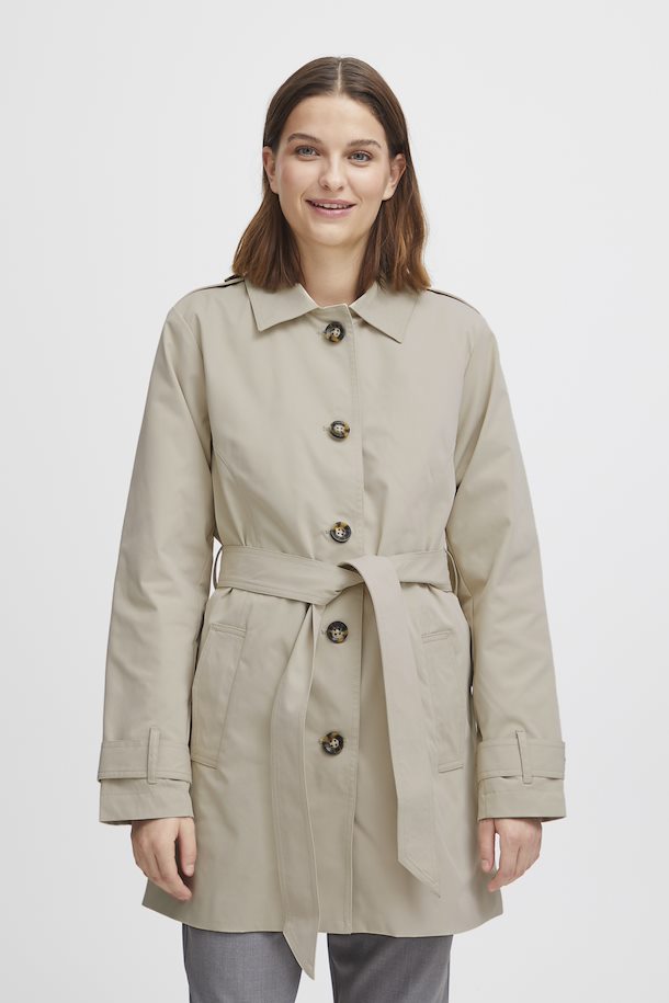 Byoung BYAMONA Trench coat - Cement