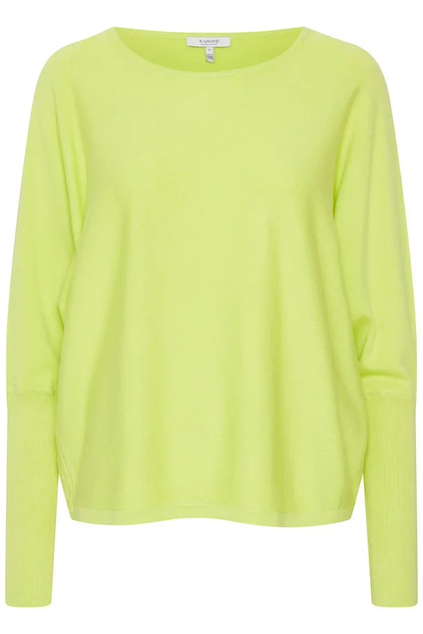 Byoung Round Neck Lime Jumper