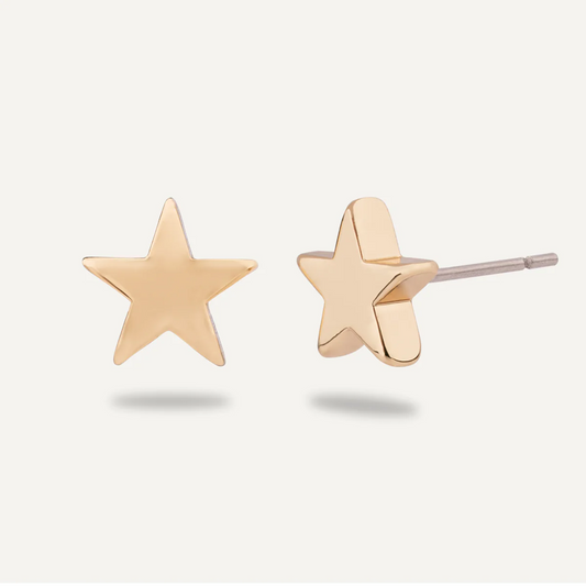 Mini Gold Star Earrings