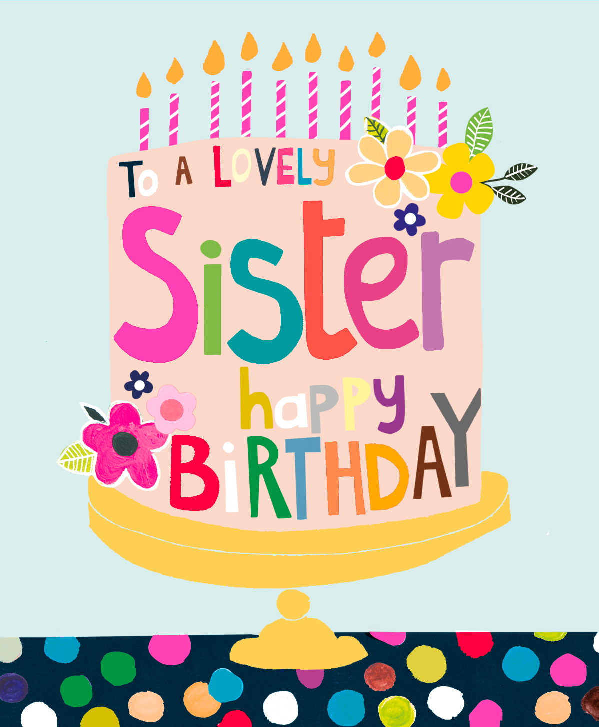 Happy Birthday Sister Card