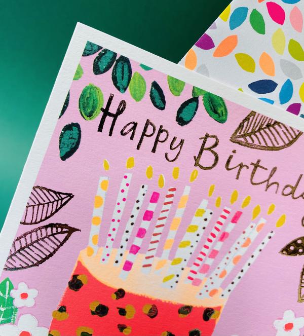 Happy Birthday Cake Card
