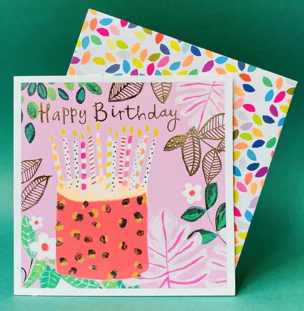 Happy Birthday Cake Card