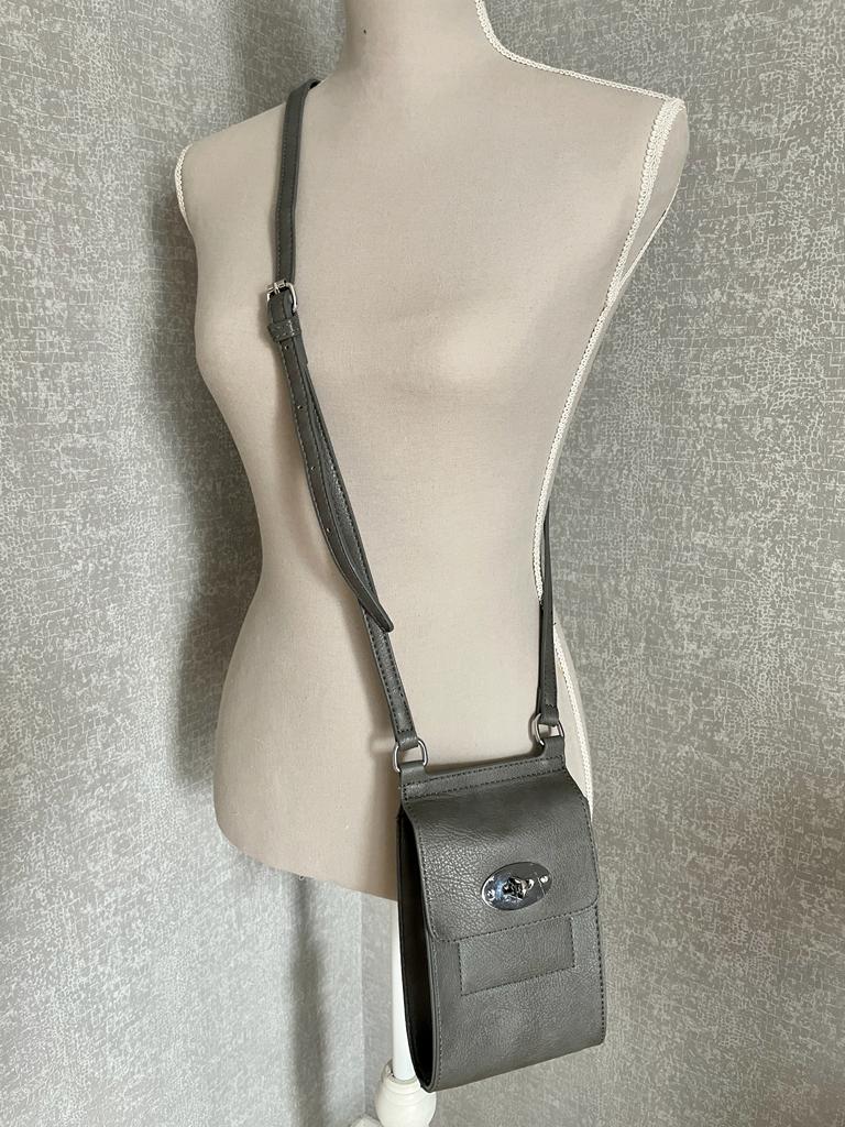 Olivia Phone Bag, Grey